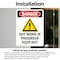 Signmission Hot Surface Sign, 10 in H x 7 in W, Vinyl Decal, Hot Work In Progress Keep Out OS-2PACK-DS-D-710-V-1365 - alternate 2